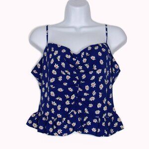 TopShop -Spaghetti Strapped Crop Top - Size 8